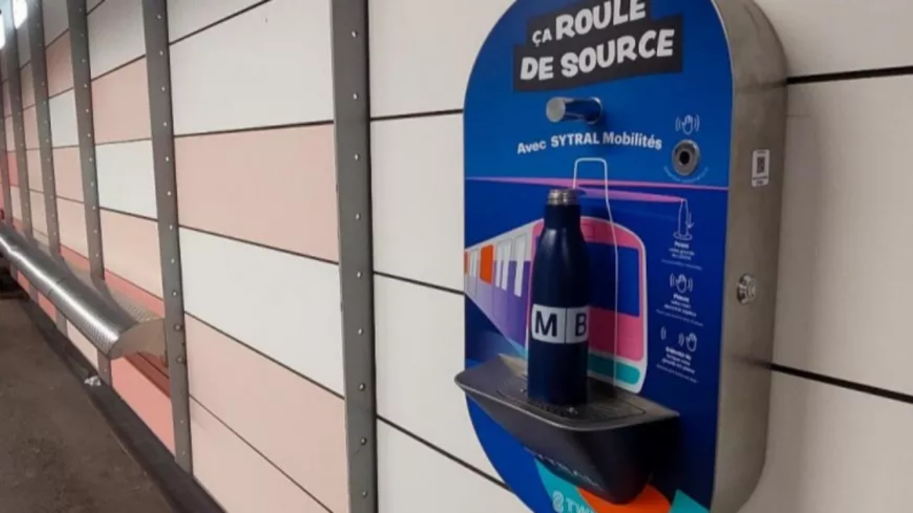 Lyon équipe 11 stations de Métro TCL de fontaines à eau