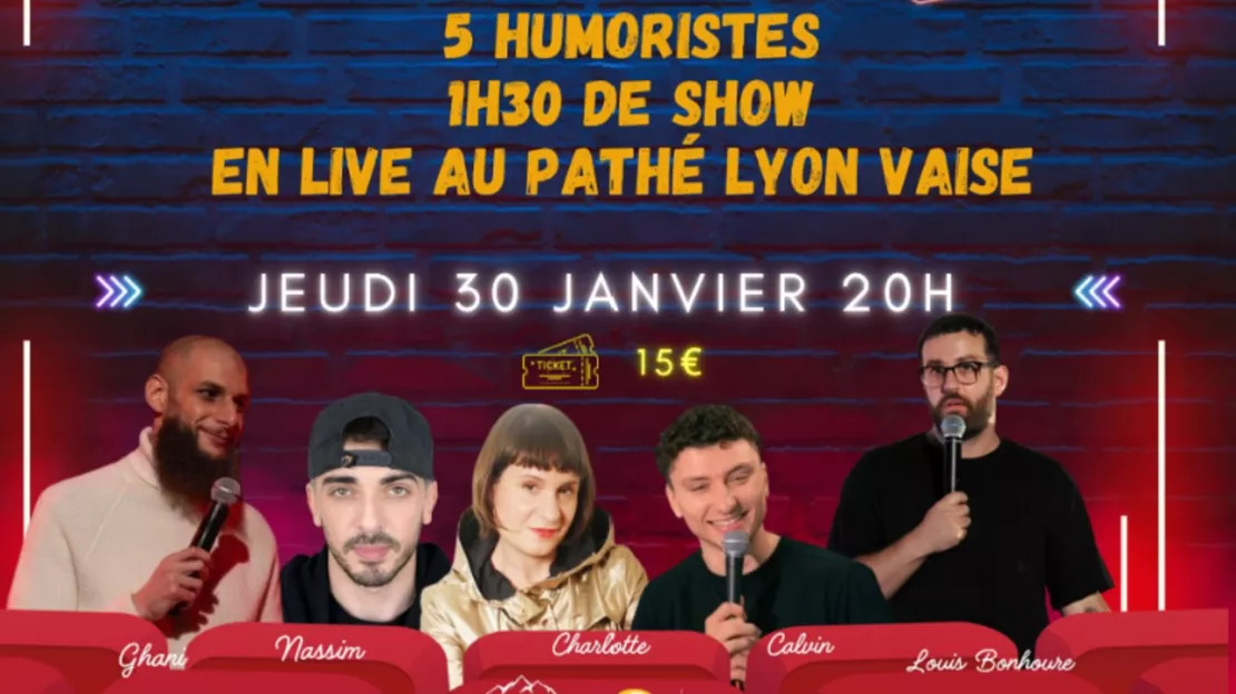 Le Clap Comedy Club débarque à Lyon pour une soirée de fous rires !