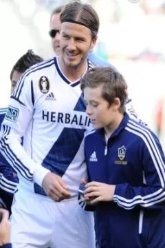 David Beckham entouré de ses fils...