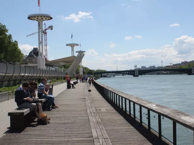 Le parcours sportif sur les Berges du Rhône réaménagé