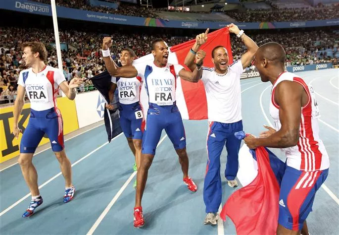 Mondiaux d’athlétisme : les Lyonnais Emmanuel Biron et Floria Gueï en lice pour les finales du relais