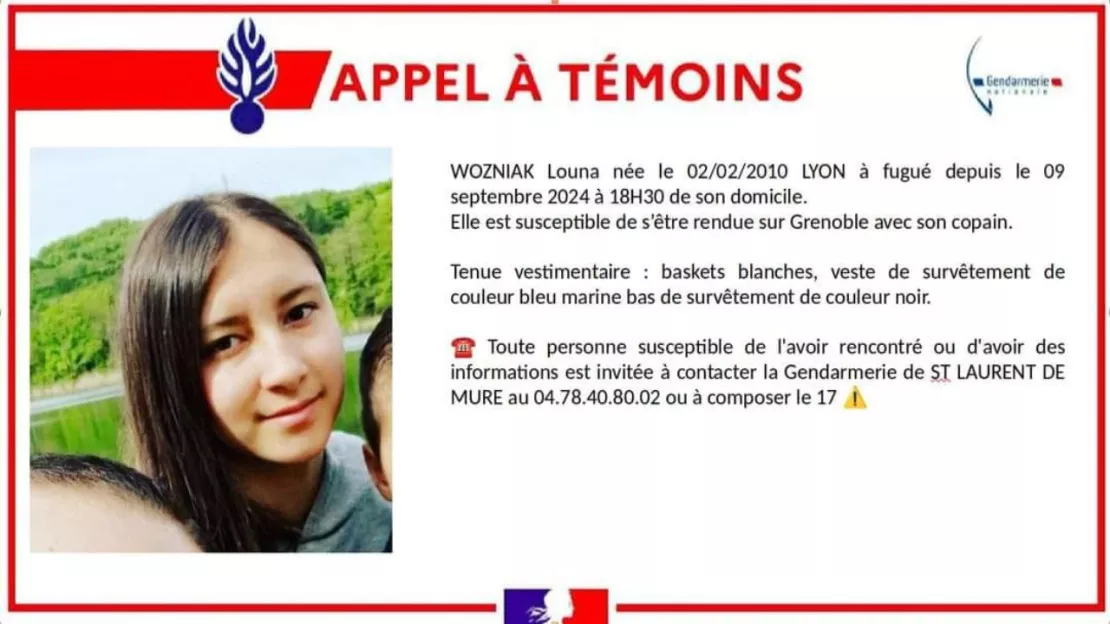 Disparition inquiétante d'une adolescente à Lyon