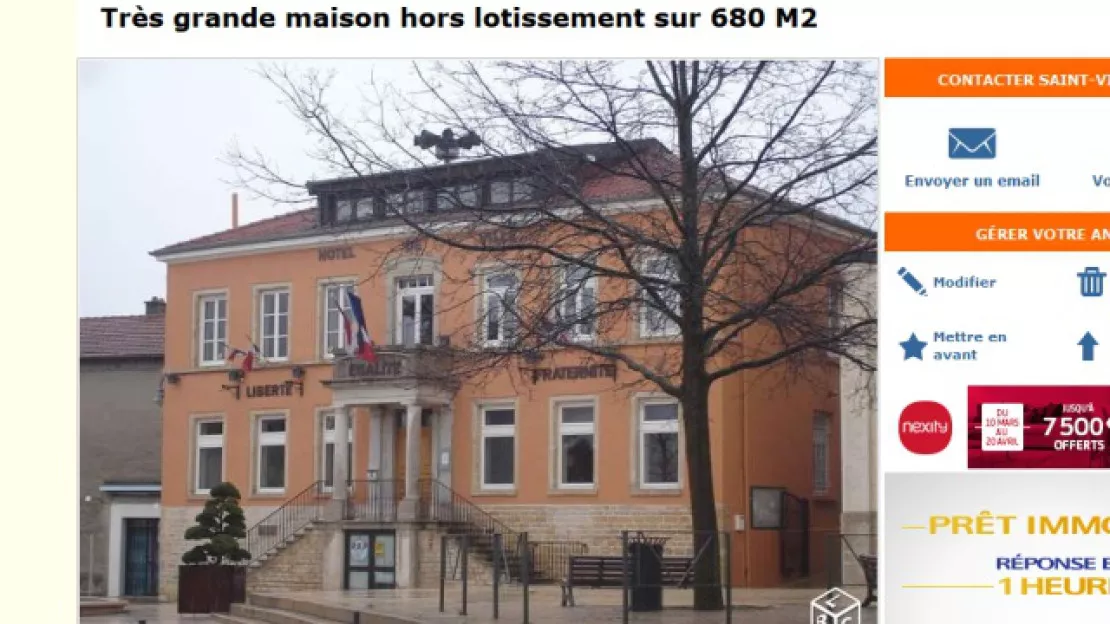 La mairie de Mions, "très grande maison", en vente sur le Bon Coin