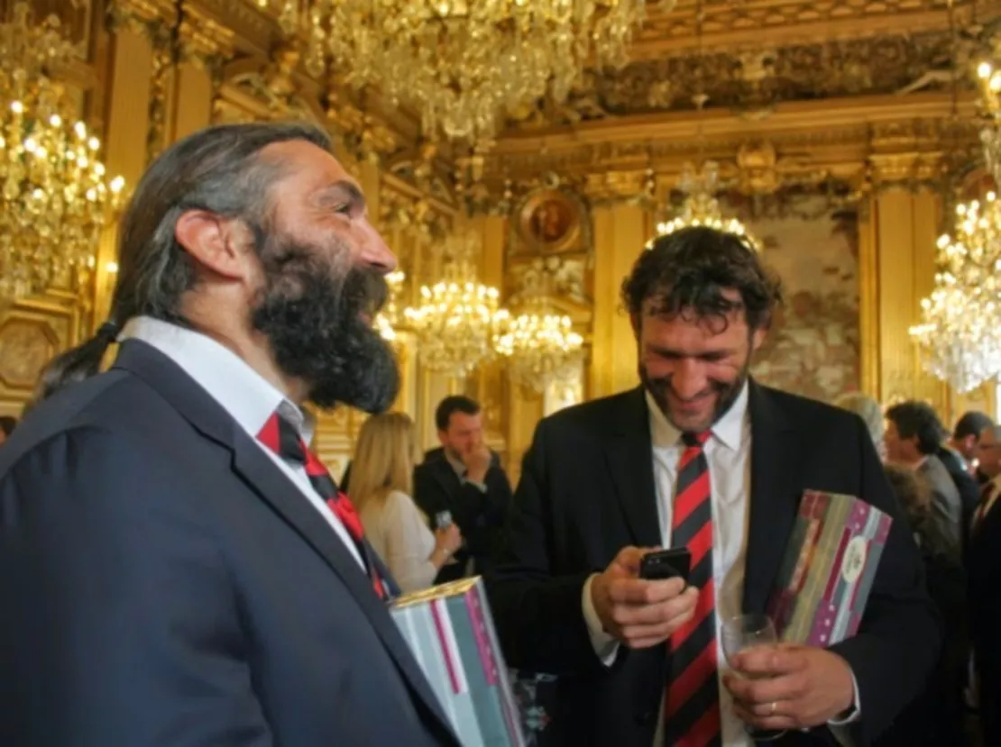 Du beau monde pour le jubilé de Sébastien Chabal et Lionel Nallet à Lyon