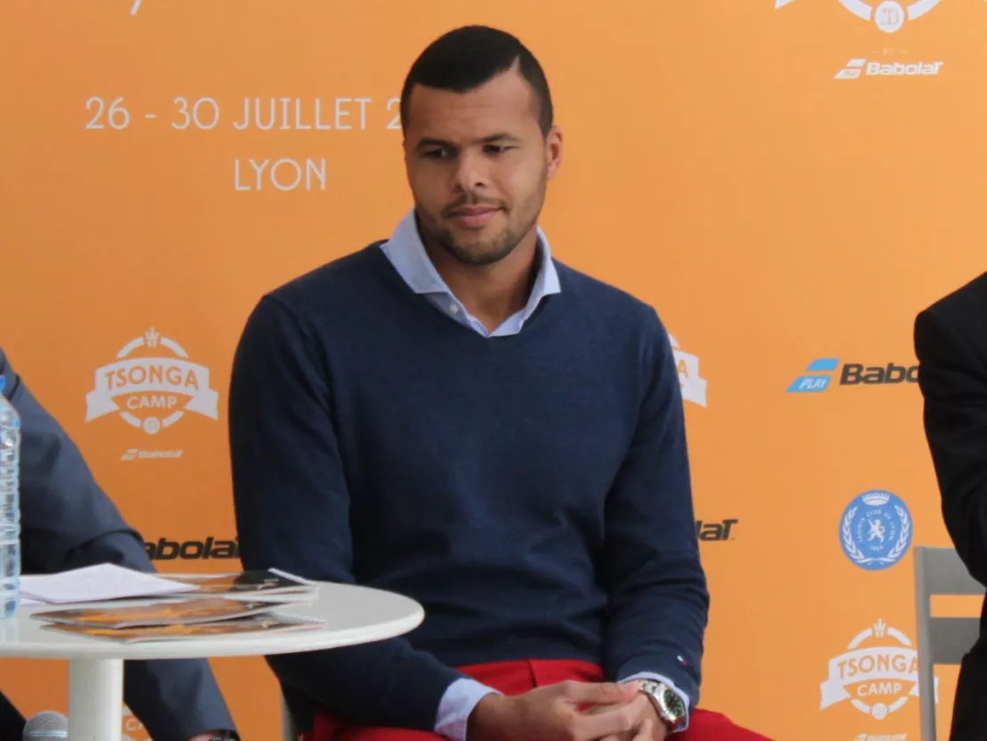 Jo-Wilfried Tsonga était à Lyon ce lundi pour présenter son camp d'été de tennis qui aura lieu fin juillet